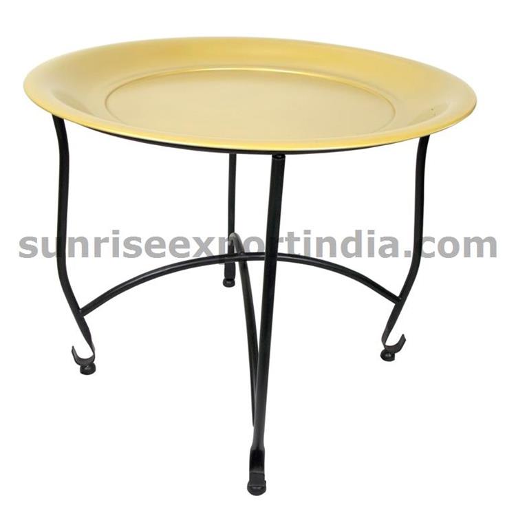 MODERN CROSS SIDE TABLE WITH REMOVABLE TOP