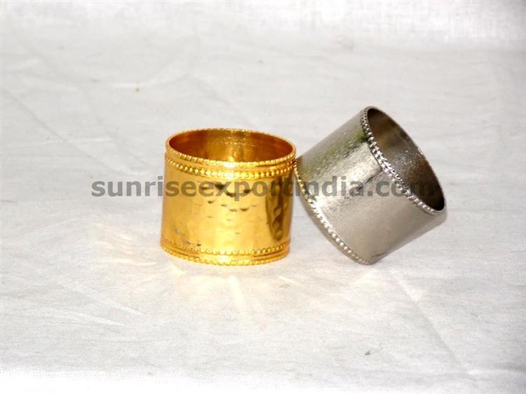 NAPKIN RING GOLD AND SILVER