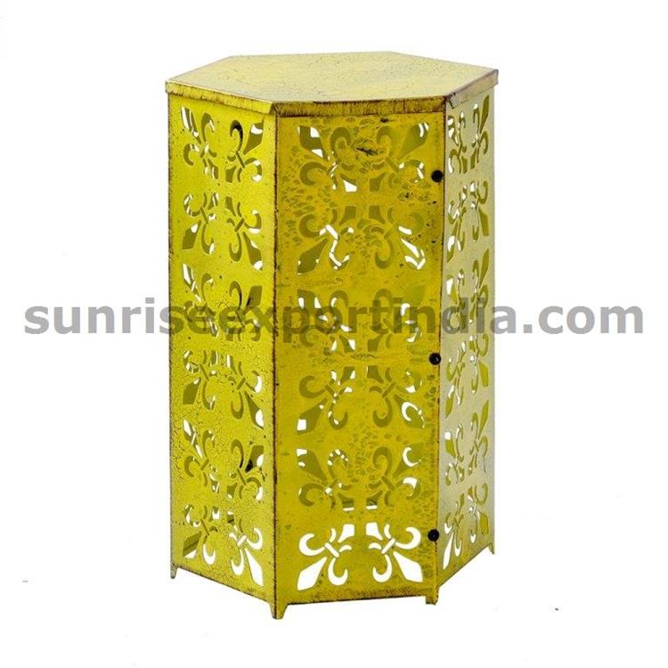 FULL ETCHED PATTERN SIDE TABLE